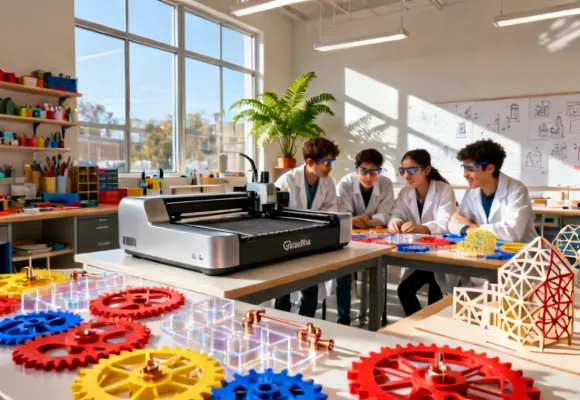 Glowforge Aura in educational STEM makerspace